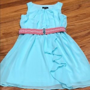 Girls turquoise dress